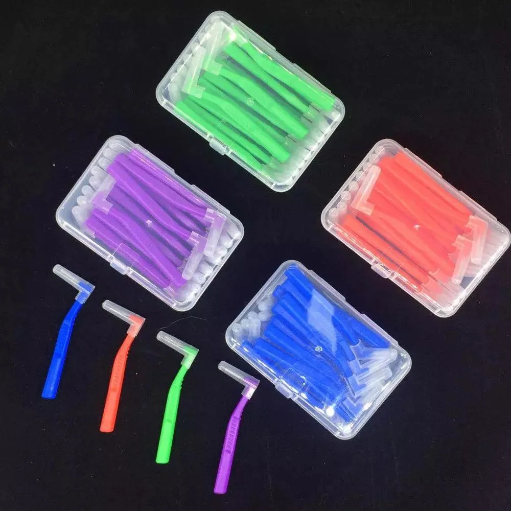 Lankang Brand Anself Dental Floss Picks Refill Teeth Stick Flosser Oral Deep Clean Inter-Dental Brush