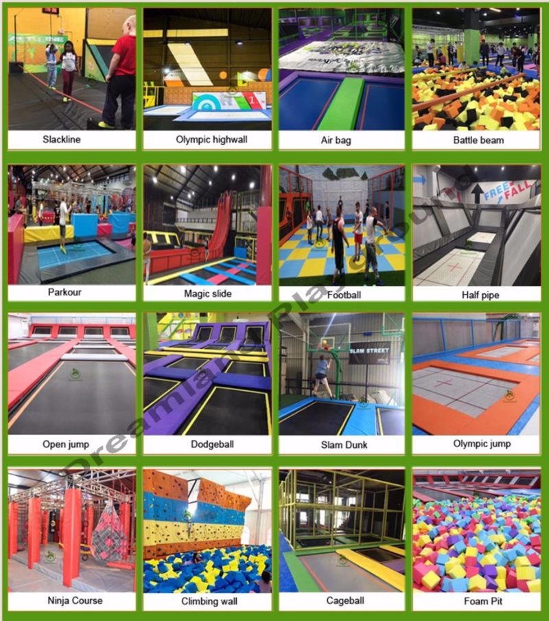 Top Quality Kids Commercial Indoor Trampoline Sports Park Play Centre for Children