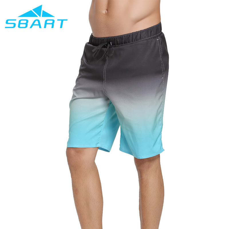 Sbart Men's Gradient Color Men's Beach Shorts