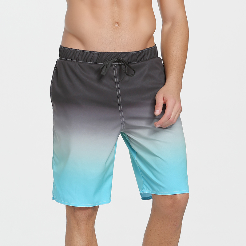 Sbart Men's Gradient Color Men's Beach Shorts