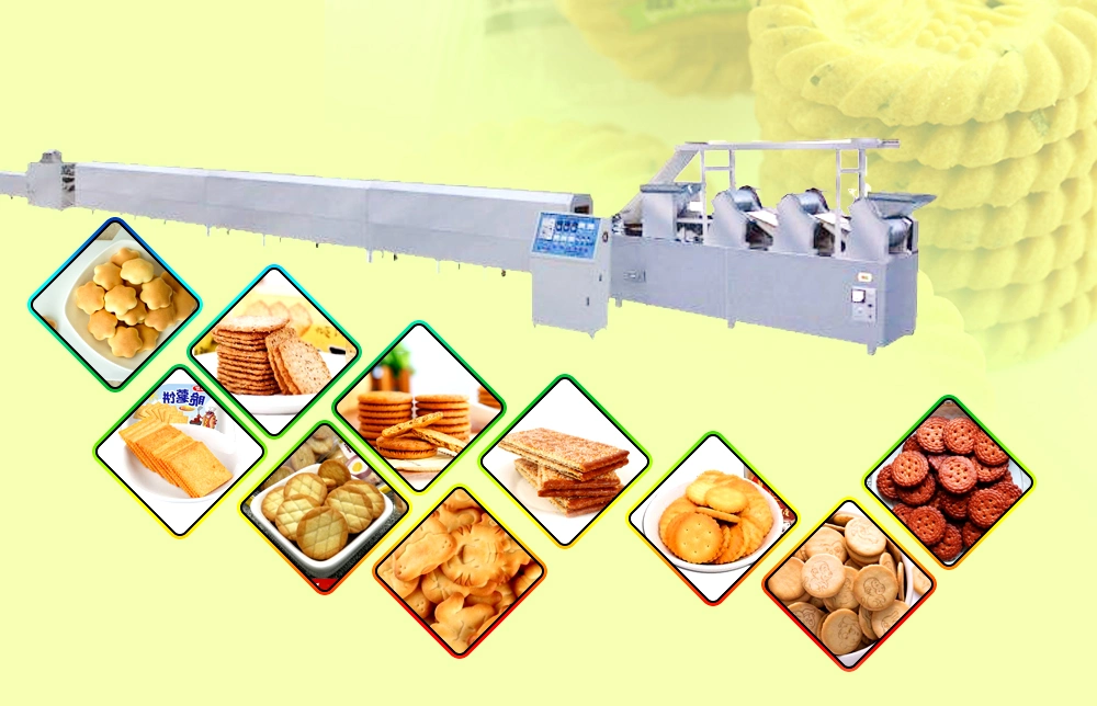 Automatic Molded Biscuit Equipment Fully Automatic Big Output Biscuits Machine Automatic Biscuit Making Machine