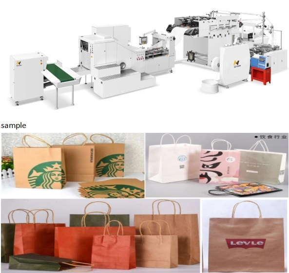 Customized Taking out Paper Bag Machine with Square Bottom