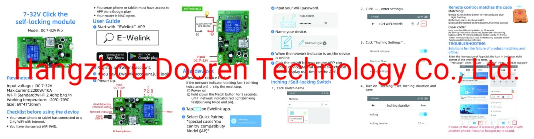 Gate Opener WiFi Bluetooth Module, WiFi Remote Control Gate Opener