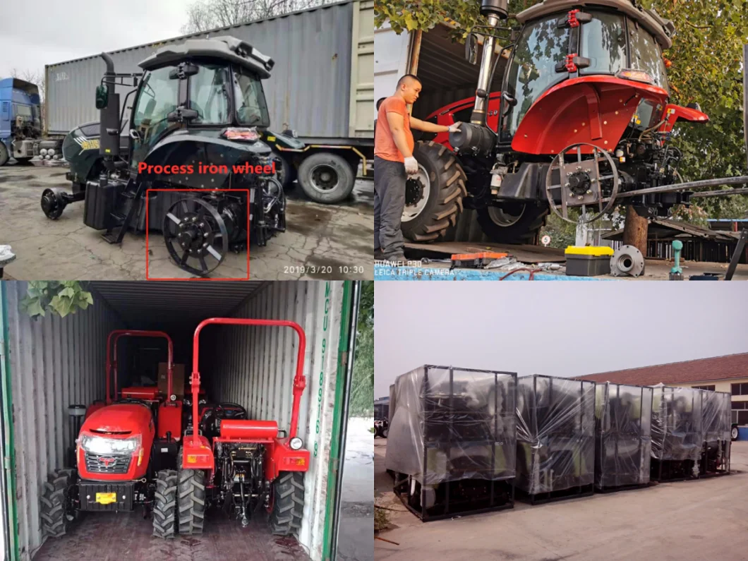 China Factory Supply 55HP 4WD Four Wheel Tractor Mini Diesel Small Garden Agricultural Farm Tractor