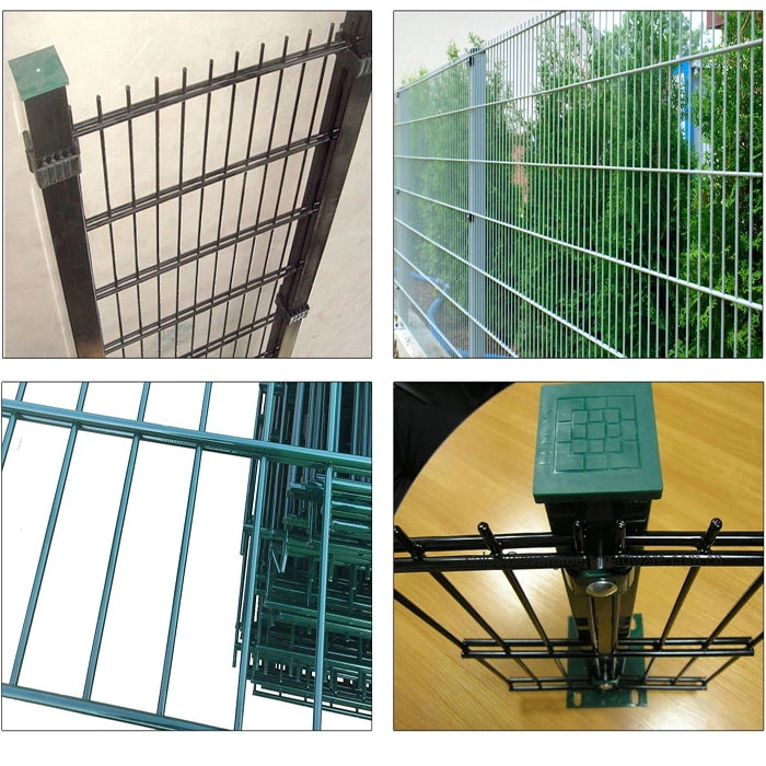 Double Wire Powder Coated 868, 656, 545mm Galvanized Welded Twin Wire Fence