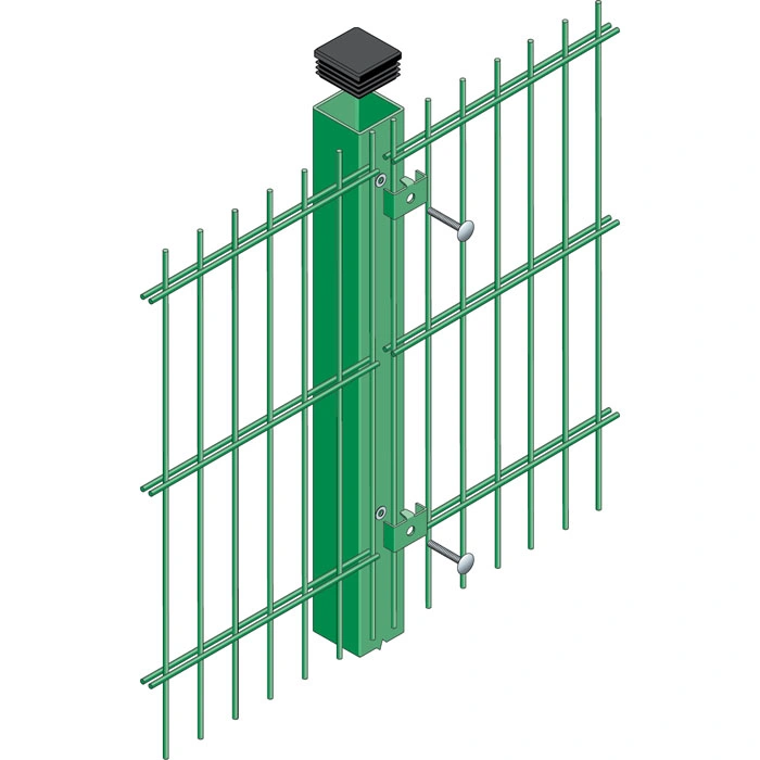 Double Wire Powder Coated 868, 656, 545mm Galvanized Welded Twin Wire Fence