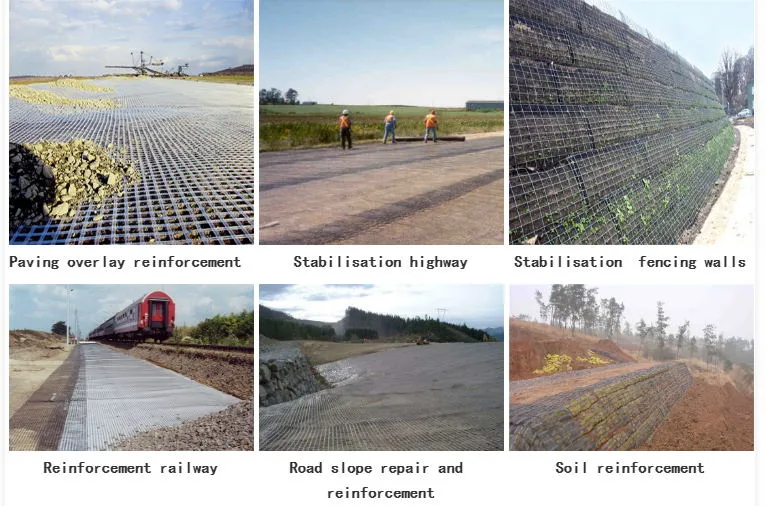 PP Plastic Geogrid Glass Fiber Geogrid Polyester Geogrid Steel-Plastic Biaxial Geogrid