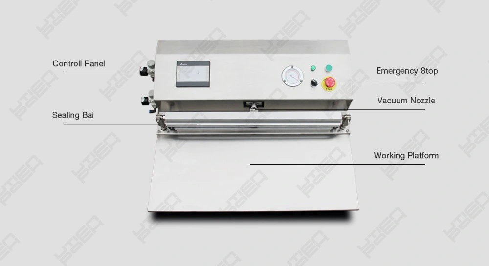 Stainless steel tabletop vacuum packing sealer machine