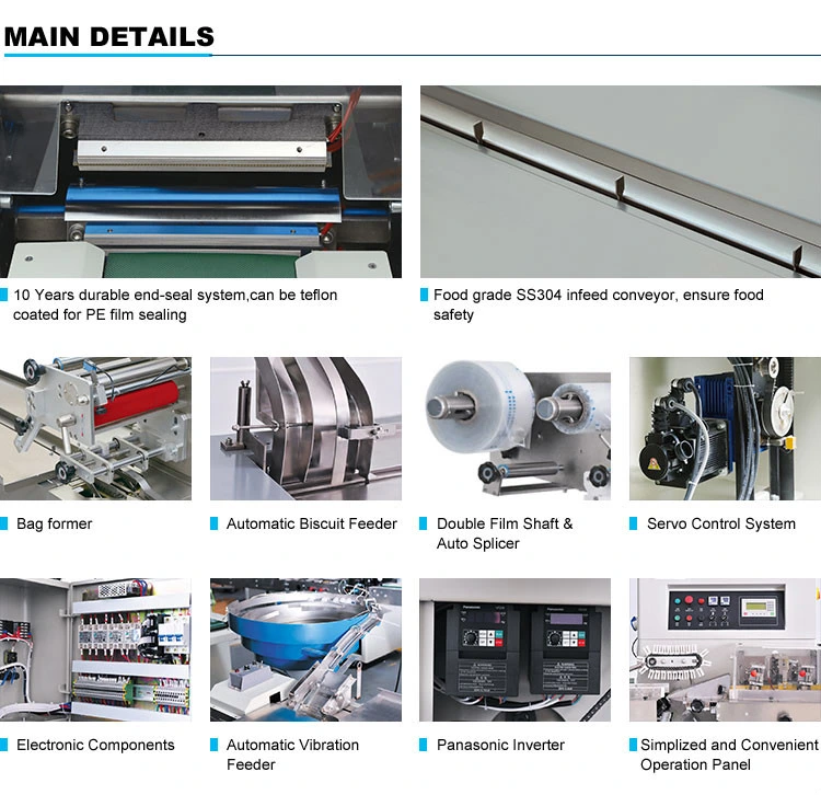 Automatic Rotary Candy Pouch Packing Machine, Cutting Pillow Packing Machine Candy, Lollipop Flow Packing Machine