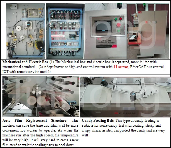 Jh Full Automatic Paper Tray Flowing Packing Machine Horizontal Packing Machine for Bread and Cakes