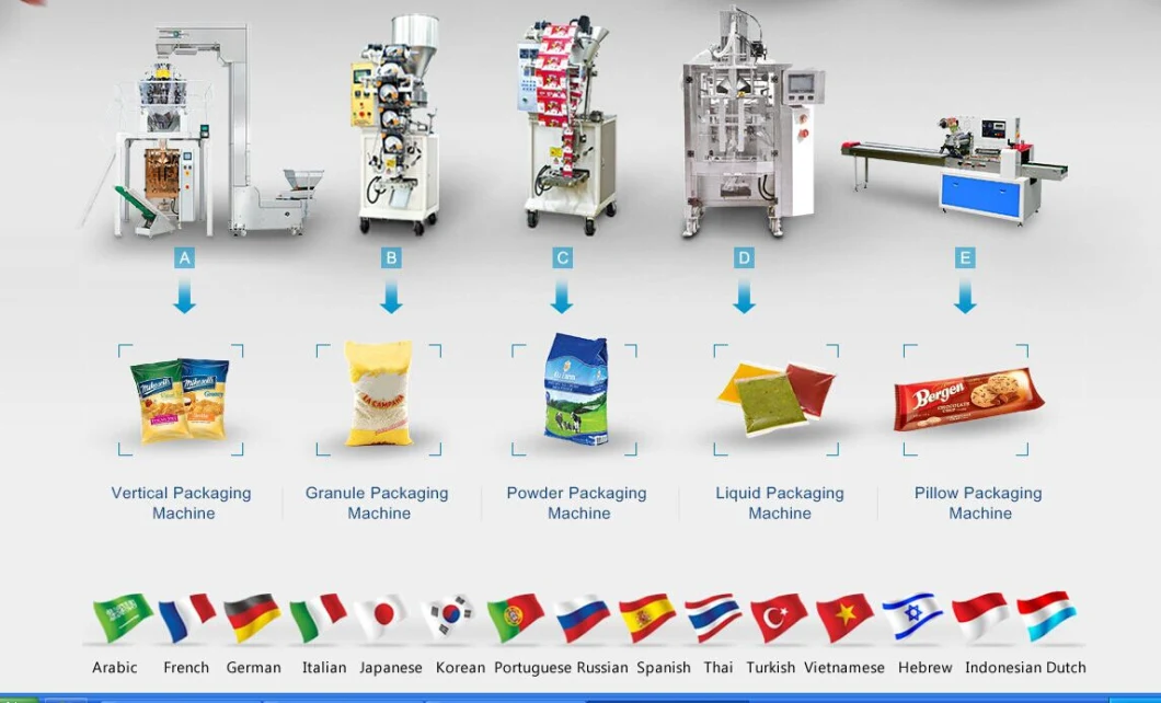 Automatic Rotary Candy Pouch Packing Machine, Cutting Pillow Packing Machine Candy, Lollipop Flow Packing Machine