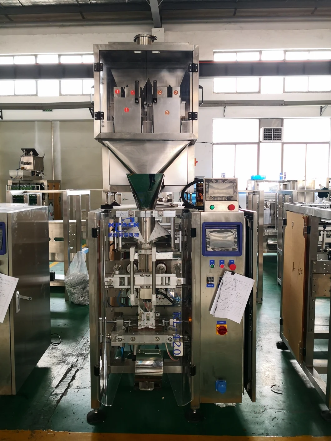 Automatic Peanut Food Vffs Pouch Packaging Packing Machine