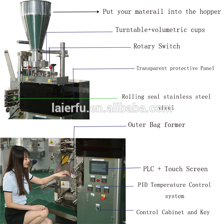 Yd-169 Full Automatic Tea Bag Packing Machine for Small Business