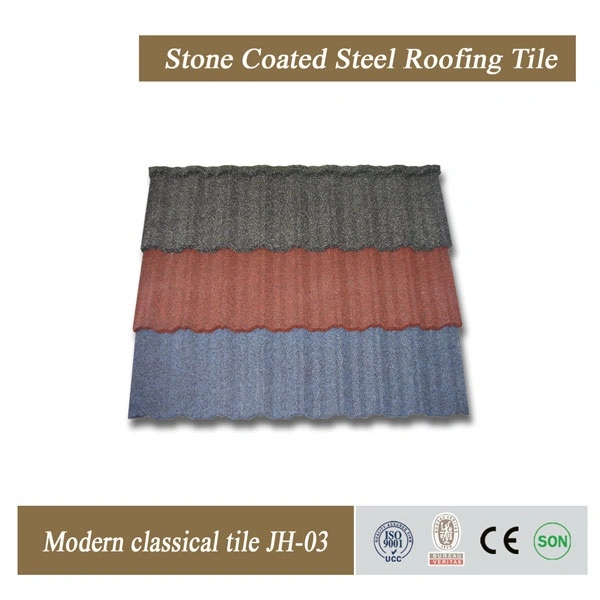 Hot Sale Stone Coated Steel Roofing Tiles Roofing Sheet for Building Material