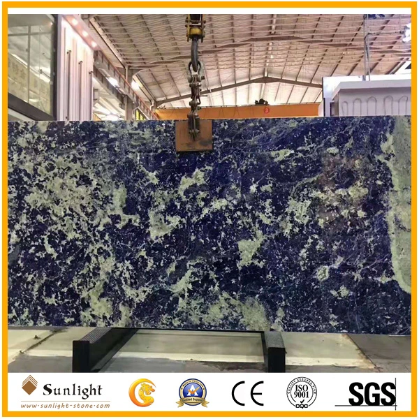 Hot Sale Luxury Stone Bolivia Blue Slabs, Wall Bookmatch Slabs, Sodalite Blue Granite