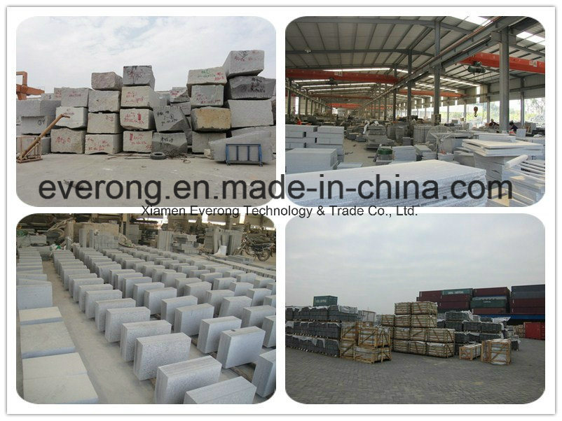 Light Grey Granite Natural Cube Stone/Cobble Stone/Natural Paving Stone with Net