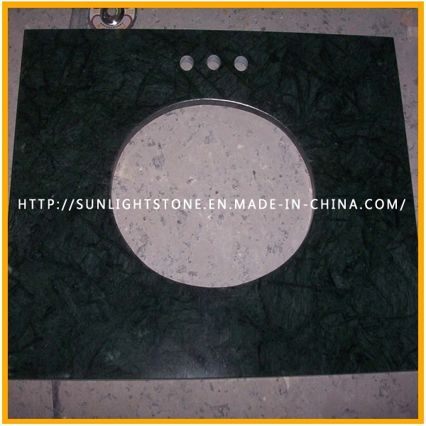 Polished Building Material India Verde Guatemala/Snow Green Marble for Slabs or Tiles on Sale