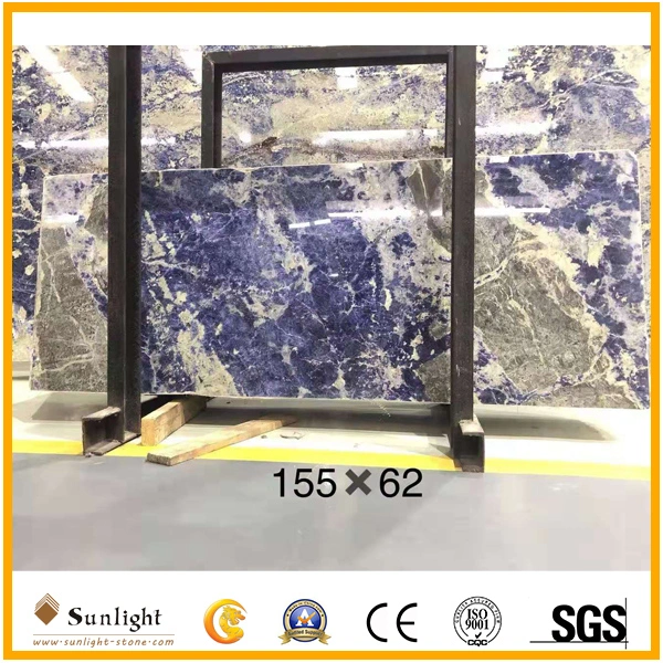 Hot Sale Luxury Stone Bolivia Blue Slabs, Wall Bookmatch Slabs, Sodalite Blue Granite