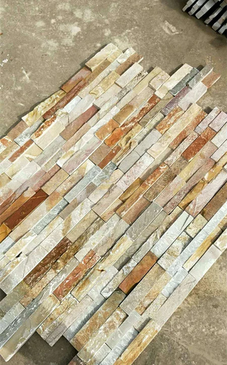 Natural White/Black/Yellow/Rusty Ledge Stone Slate Culture Stone for Villa Outdoor Wall Decoration