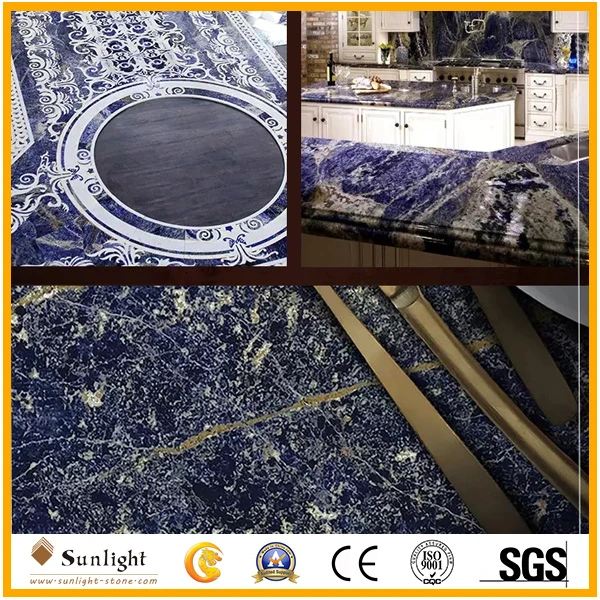 Hot Sale Luxury Stone Bolivia Blue Slabs, Wall Bookmatch Slabs, Sodalite Blue Granite