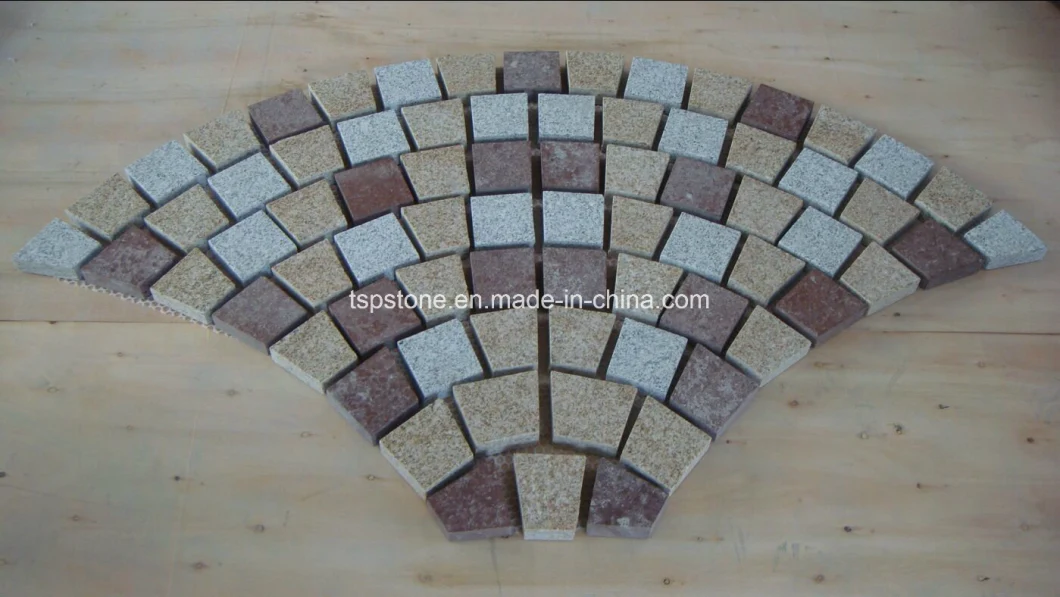 Natural Grey/Black/Red/Yellow/Basalt/Granite Kerbstone/Tumbled Cobble/Curbstone/Cube/Cobble/Cubic/Paving/Paver Stone/Flagstone for Driveway/Garden