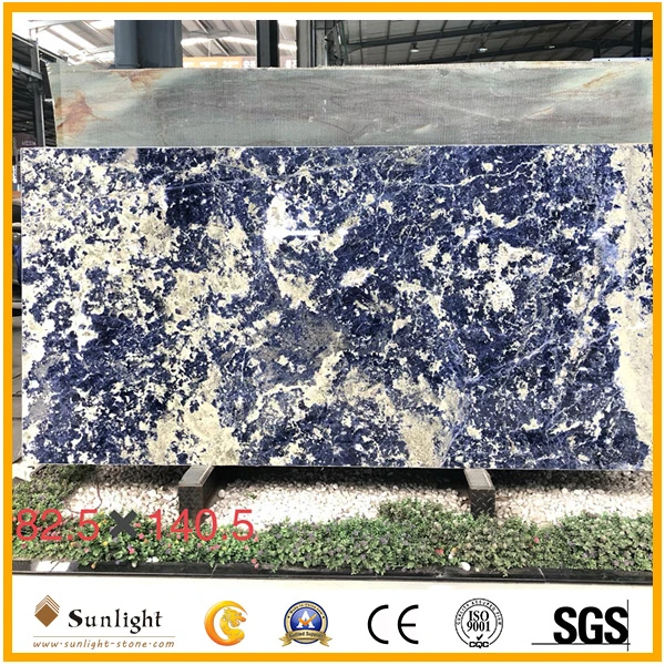 Hot Sale Luxury Stone Bolivia Blue Slabs, Wall Bookmatch Slabs, Sodalite Blue Granite