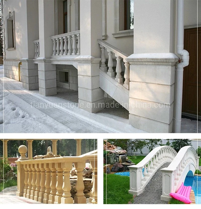 Chinese Natural Stone Granite Baluster and Rail for Stairs/Staircase/Porch/Entrance/Balcony/Patio