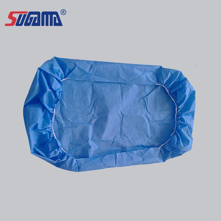 Blue Disposable Elastic Fitted Bed Sheets Massage Medical Mattress Bed Covers