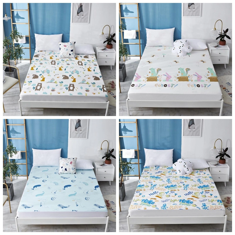 TPU Waterproof Pad Mattress Crib Sheet Cotton Fitted Bed Cover