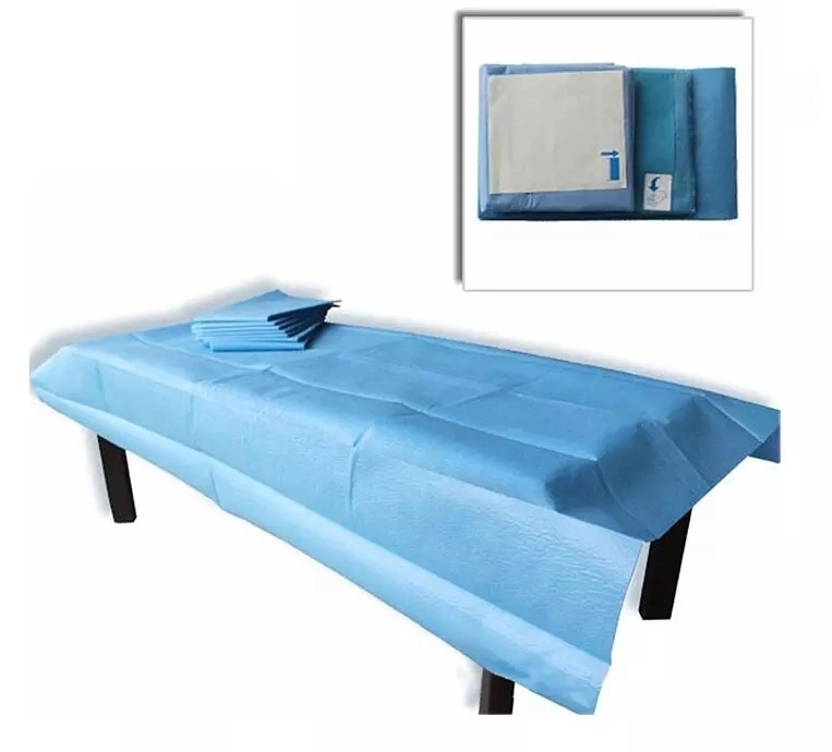 Disposable SMS Non-Woven Bed Sheets and Bed Cover for SPA Beauty Saloon and Medical Use