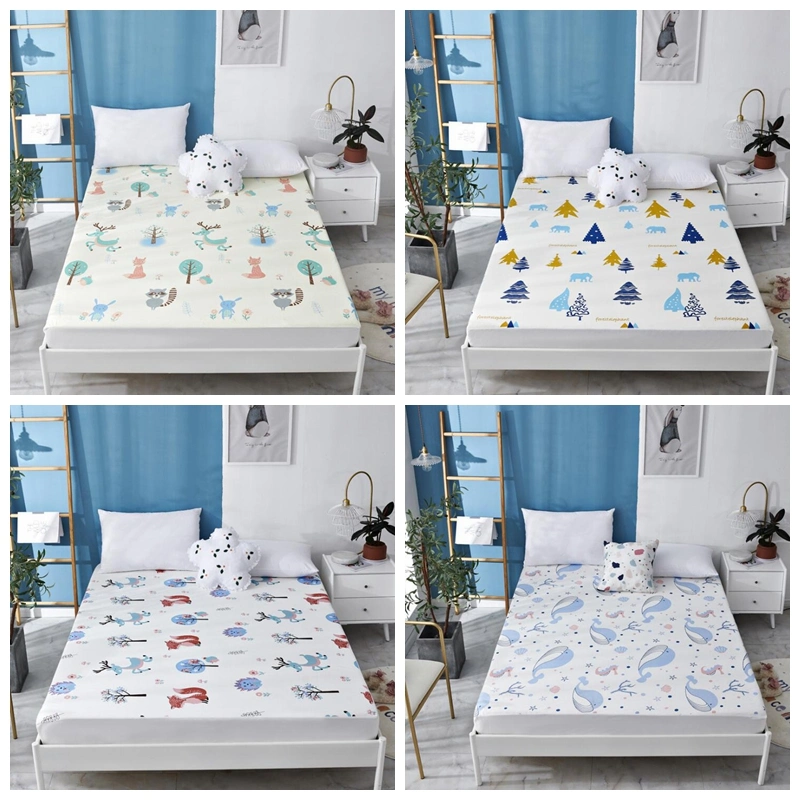 TPU Waterproof Pad Mattress Crib Sheet Cotton Fitted Bed Cover