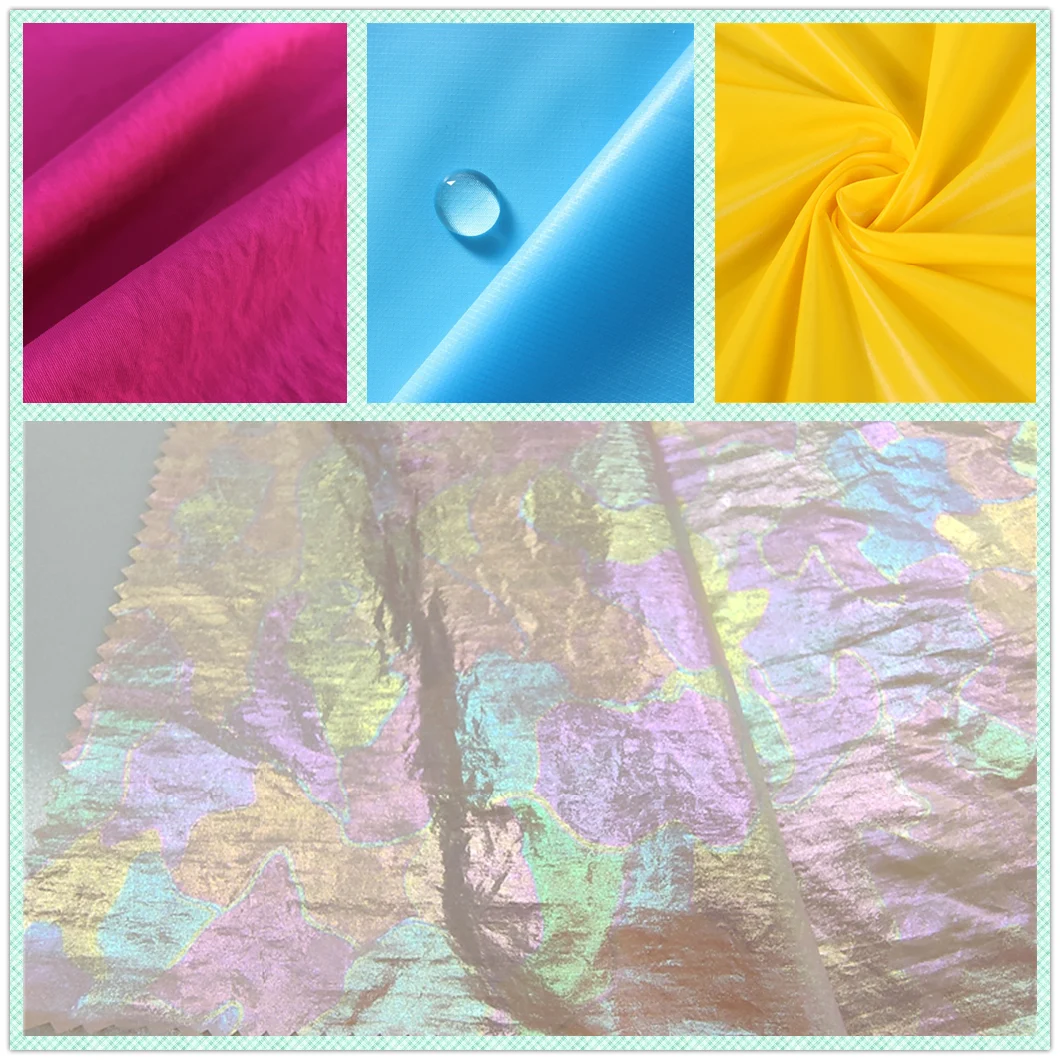 40d*40d Dyed Waterproof Windproof Nylon Fabric for Jacket Workwear Garments Down Jackets