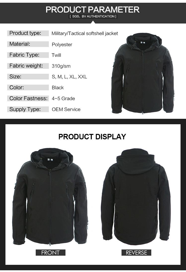 Military Jacket Men of Outdoor Jacket and Winter Jacket for Men