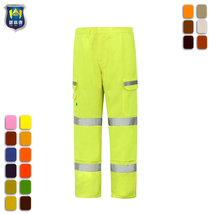 OEM Customized Safety Reflective Hi Vis Reflective Waterproof Workwear Safety Traffic Workwear Pants