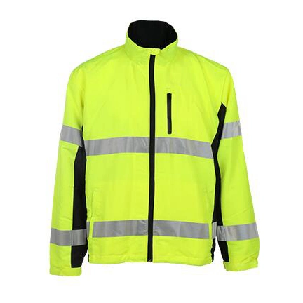 Bright Yellow Hi Vis Reflective Safety Jacket