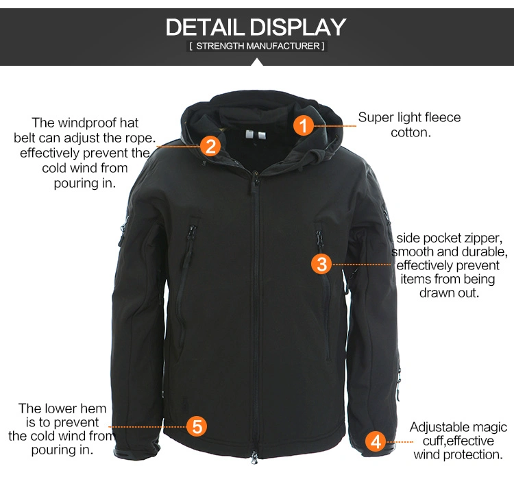 Military Jacket Men of Outdoor Jacket and Winter Jacket for Men