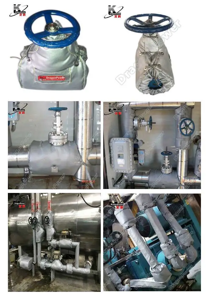 Reusable and Removable Insulation Jackets for Valves, Pipes, Flanges, Elbows, Customized