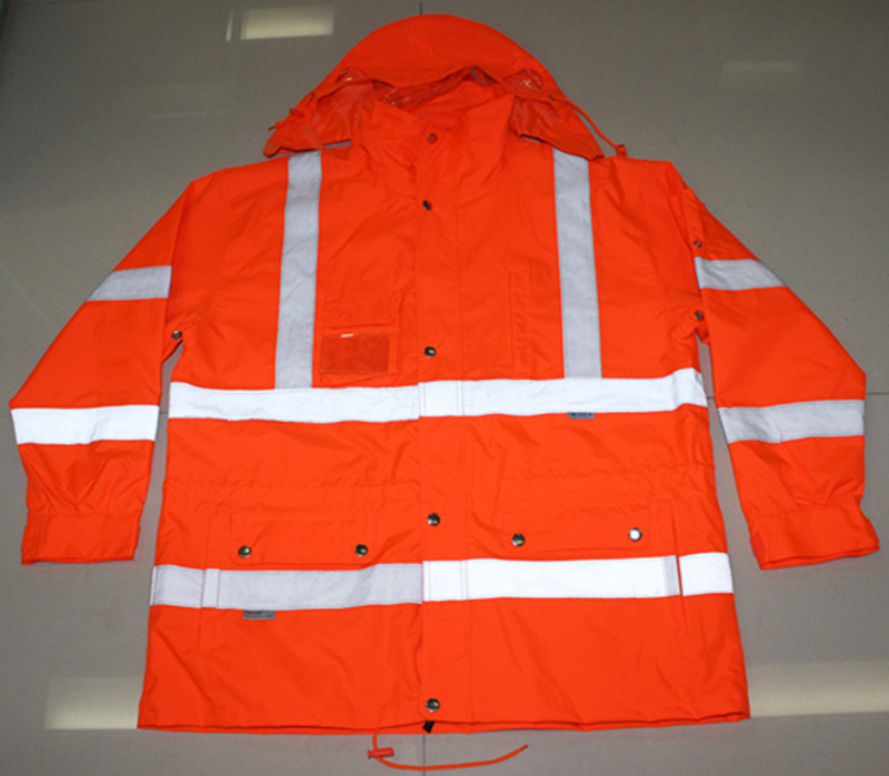 Wholesale Orange Reflective Hi Vis Workwear Jacket (ELTSJI-2)