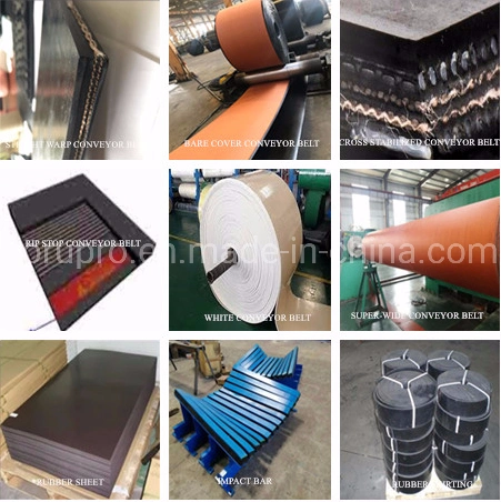 Open U C20 Rubber Chevron Pattern Conveyor Belt