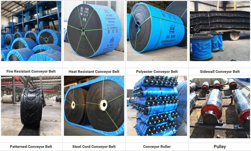 Ep200 / 1000 * 7 (6 + 3) Polyester Rubber Conveyor Belt