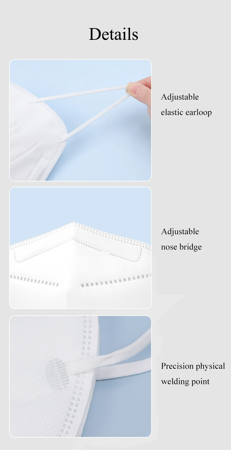 in Stock Factory Mask 5 Ply Protective Mask Disposable Mask Facial Mask KN95 Mask