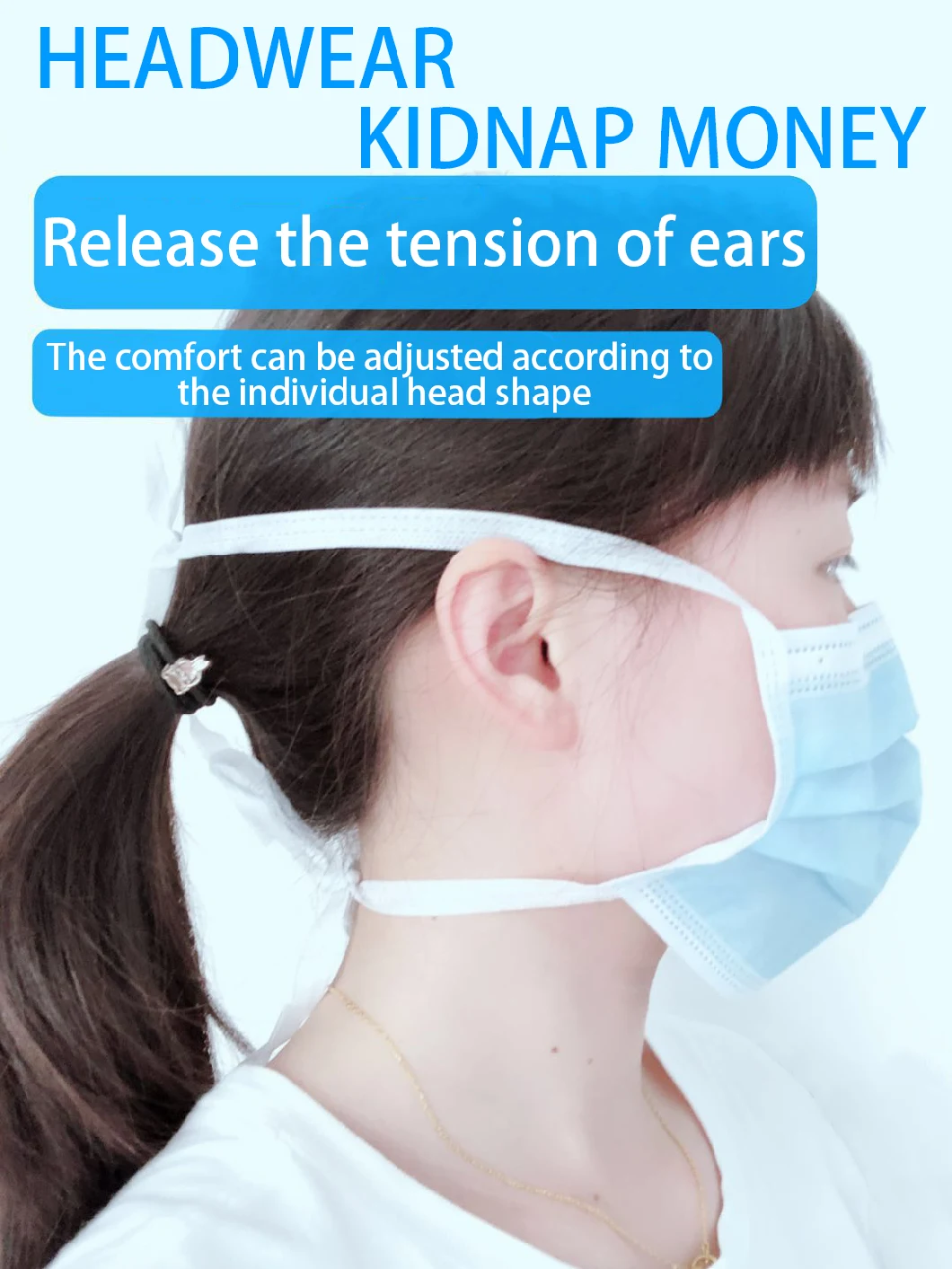 Disposable Medical Lace up Mask/ Three Layer Mask / Type Iir / Mask / Wholesale Mask