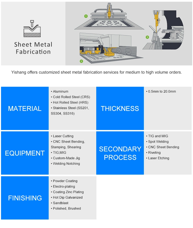 Custom Metal Sheet Fabrication Laser Cutting Stainless Steel Metal Fram