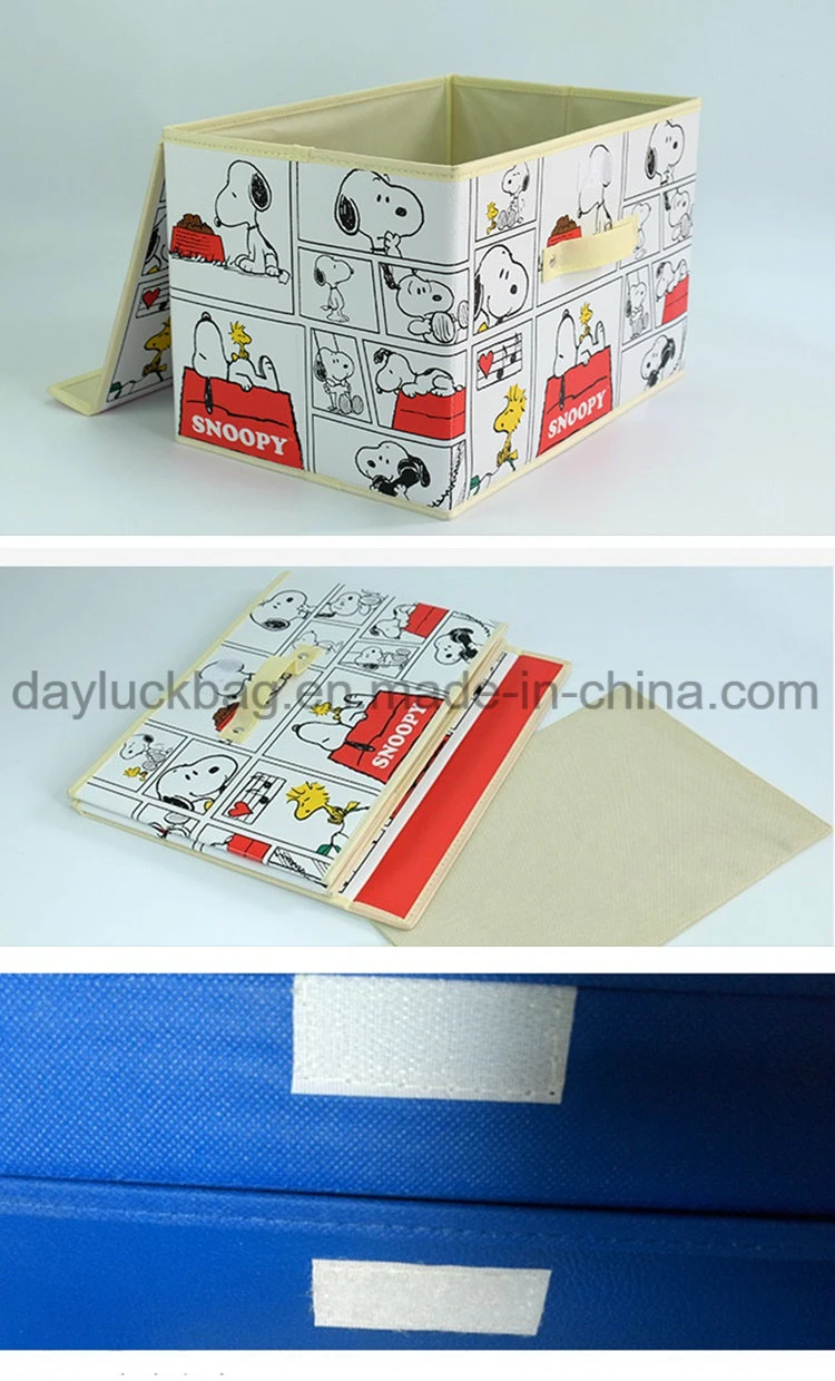 Clothes Bedding Organiser Eco-Friendly PV Leather Collapsible Storage Box