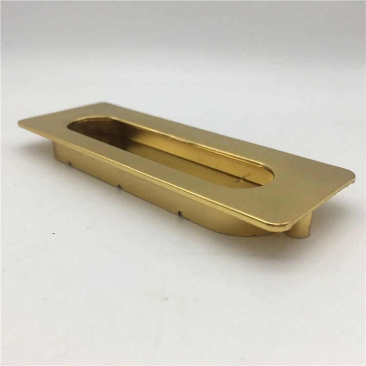 Zinc Alloy Drawer Hardware Kitchen Cupboard Sliding Cabinet Pull Concealed Door Handle
