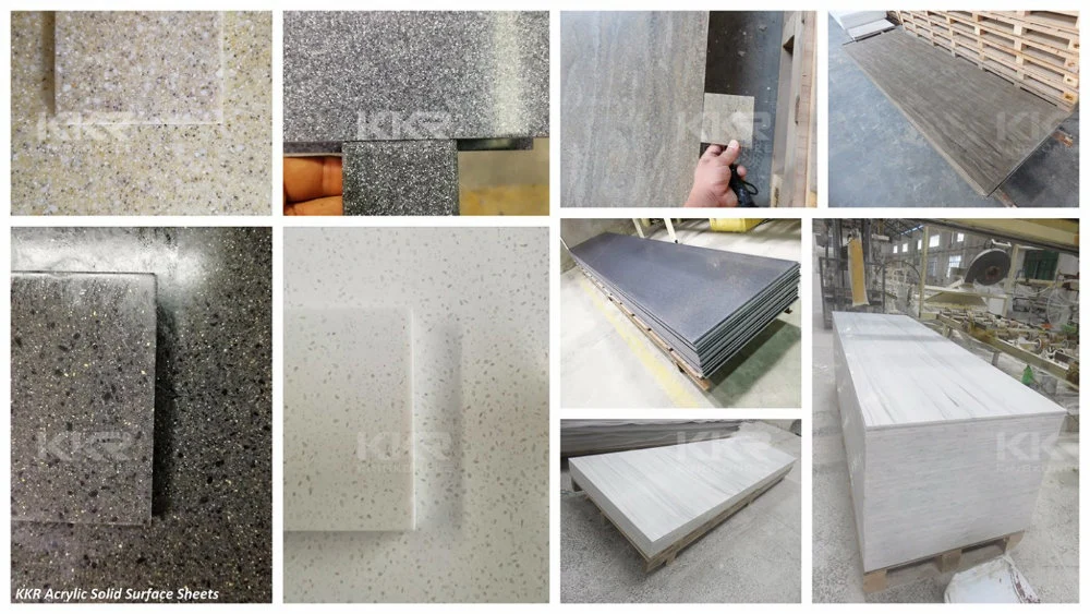 Acrylic Solid Surface Sheet for Countertop Tabletop Kitchen Top Stone Top Marble Top
