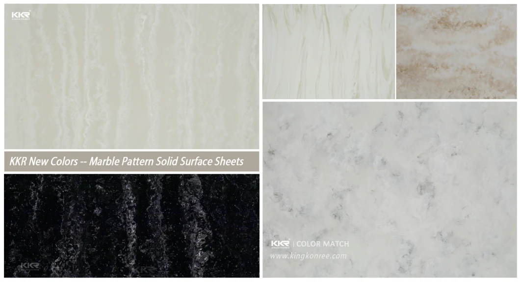 Acrylic Solid Surface Sheet for Countertop Tabletop Kitchen Top Stone Top Marble Top
