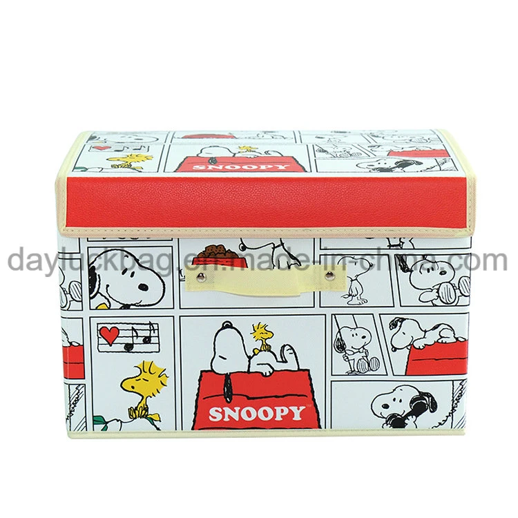 Clothes Bedding Organiser Eco-Friendly PV Leather Collapsible Storage Box