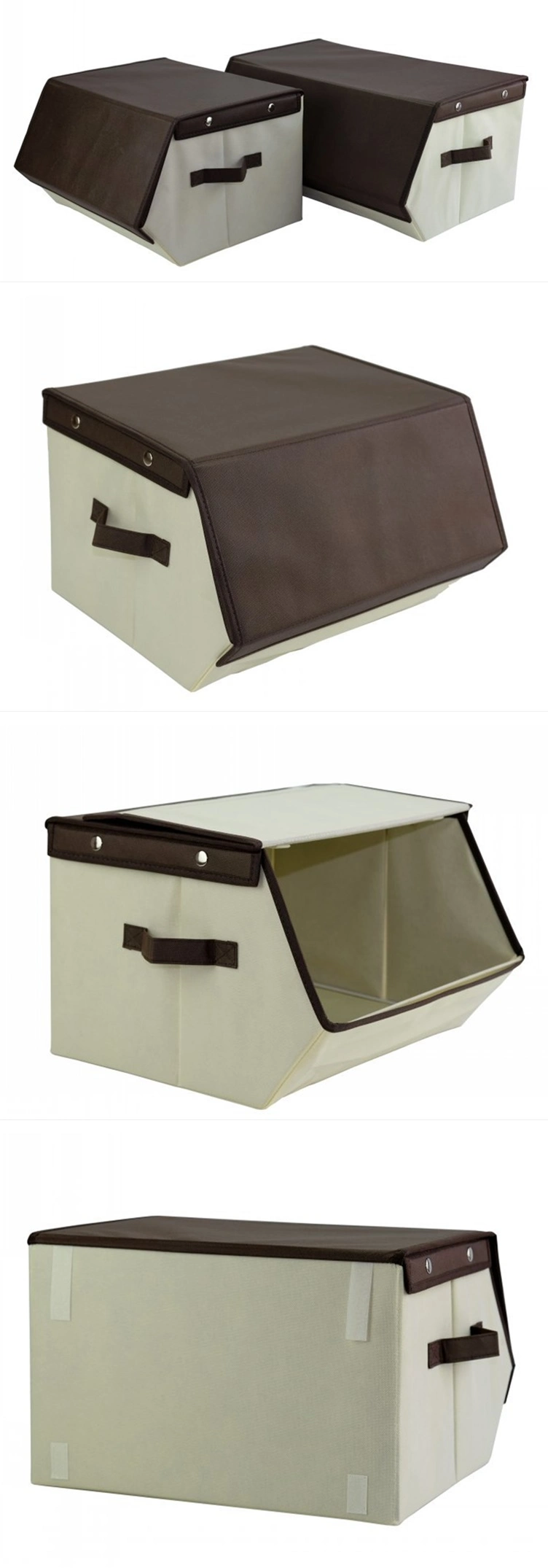 Multifunction Non Woven Craft Organizer Storage Box with Lid