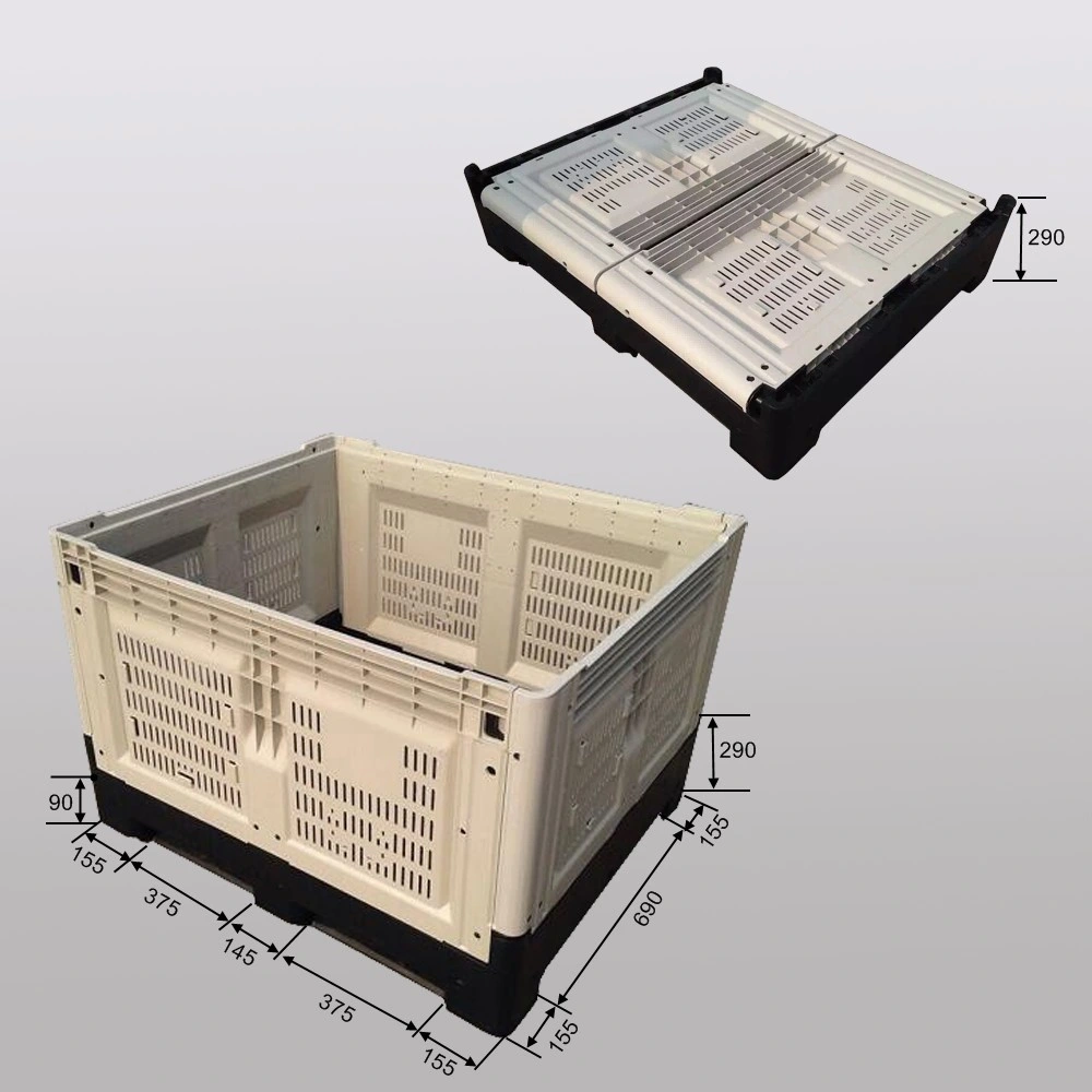 Wholesale Storage Plastic Pallet Box Collapsible Plastic Fruit Bins